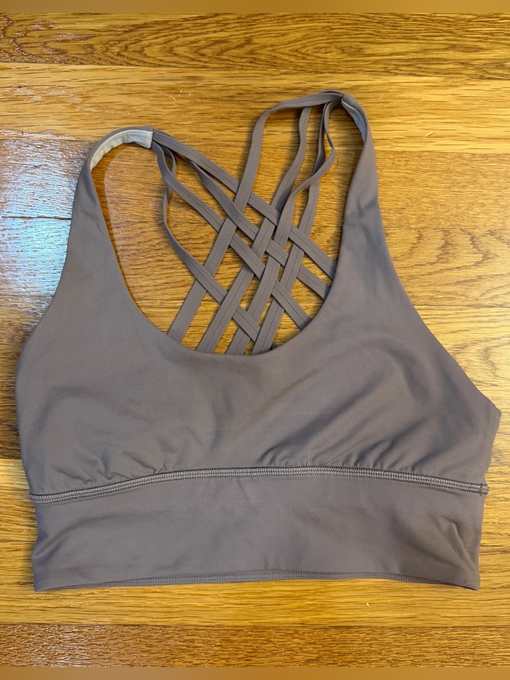 Lululemon Free To Be Moved Bra in Light Brown/Mauve - Size 6 Sports Bra